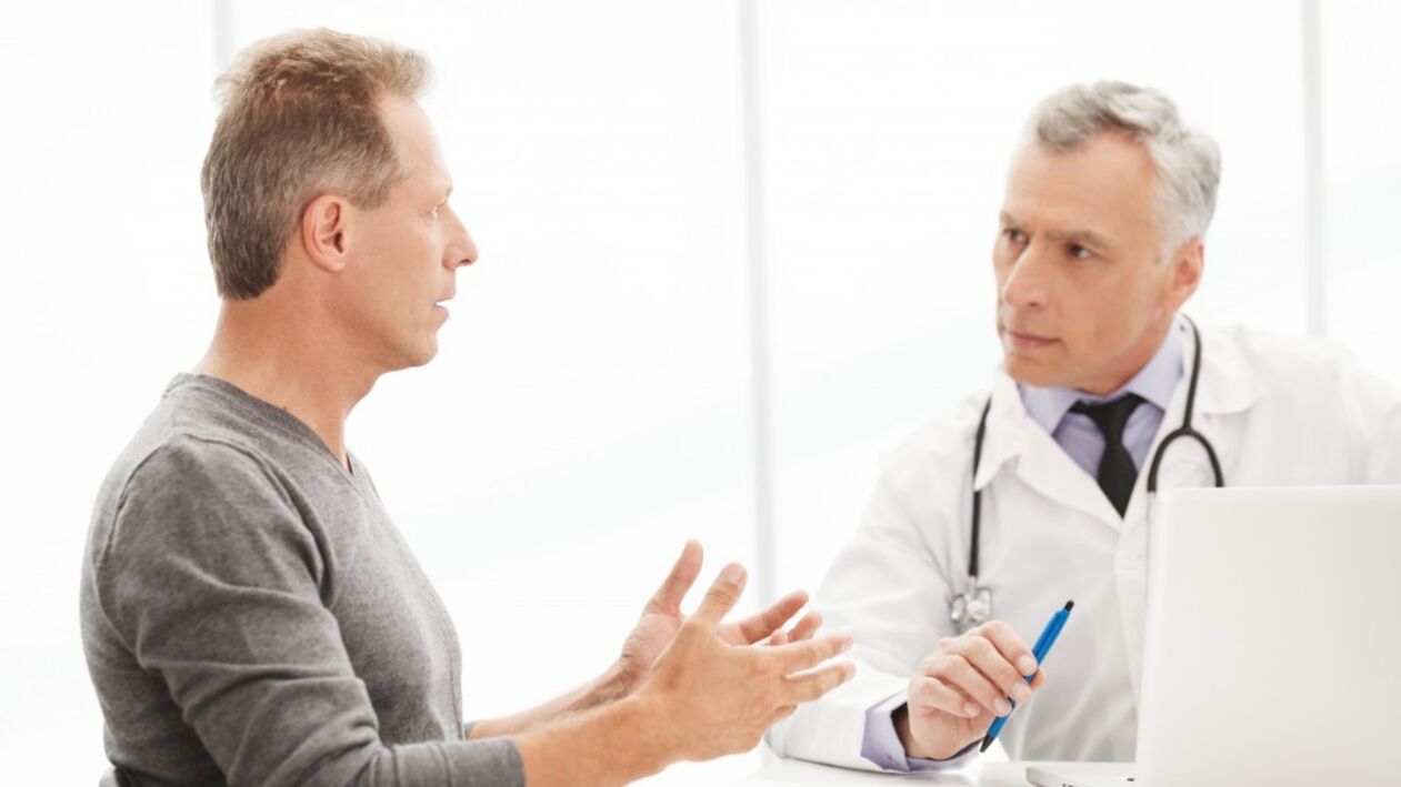 consultazione con uno specialista per la prostatite